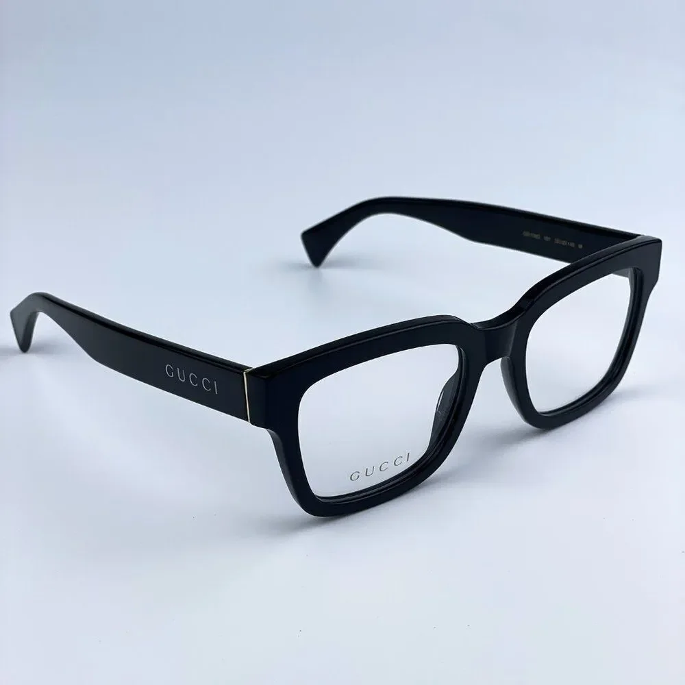NEW Gucci  GG1138O 001 Black Square Women Eyeglasses
